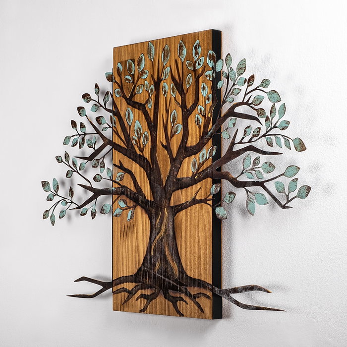 Wallity Willow - 382-A Accesorio de Pared Decorativa de Madera y Metal Wallity Willow - 382-A Accesorio de Pared Decorativa de Madera y Metal